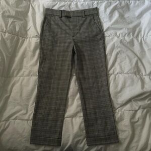 ZARA Slim Fit Checkered Trousers. Size 4.